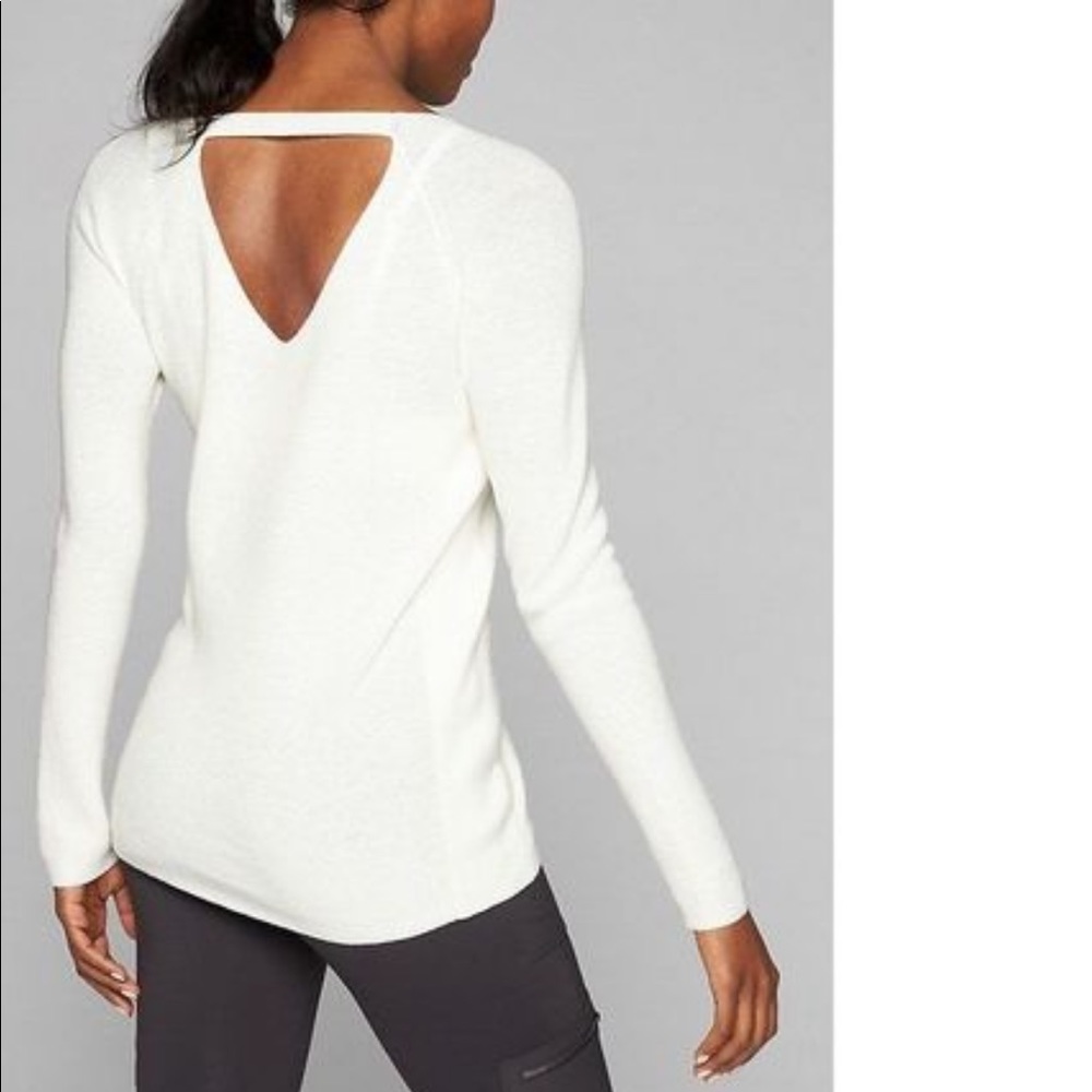 Athleta back cutout sweater